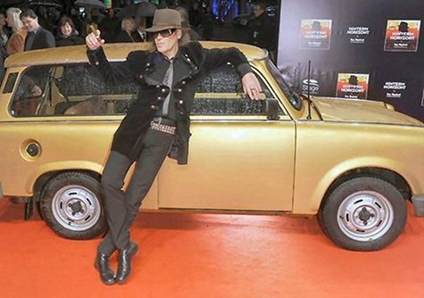 Udo Lindenberg mit seinem Trabant