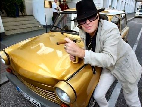 Udo Lindenberg mit seinem Trabant